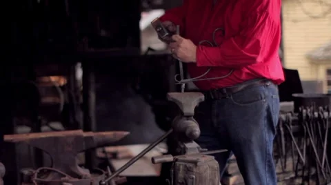 Creating Metal Art Video stock 7767693