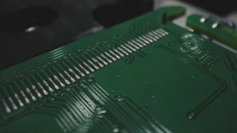 Creating MicroChips Electronics Close Up Macro Inside Factory Видео 142135538