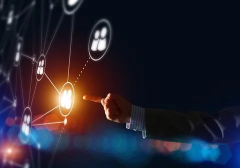 Creating modern wireless technologies as means of communucation and networking Stock Photos