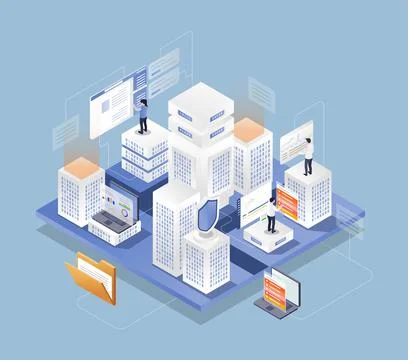 Creating more advanced technology Illustrazione stock