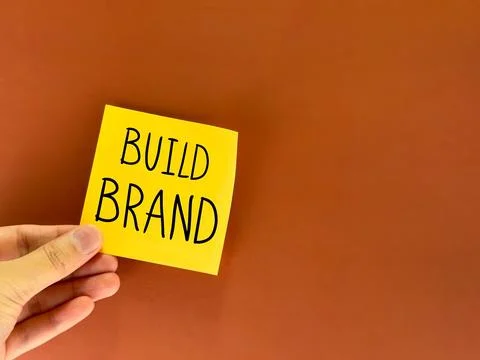 Creating a new brand. a plan to create a brand. a banner for the presentation Stock Photos