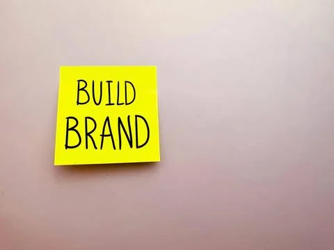 Creating a new brand. a plan to create a brand. a banner for the presentation Stock Photos