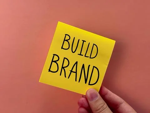Creating a new brand. a plan to create a brand. a banner for the presentation Stock Photos