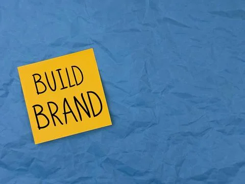 Creating a new brand. a plan to create a brand. a banner for the presentation Stock Photos