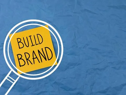 Creating a new brand. a plan to create a brand. a banner for the presentation Foto stock