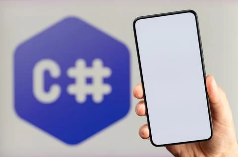 Creating new mobile app on C sharp platform Foto stock