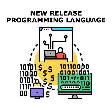 Creating new programming language for software development and monetizing Stock Illustration