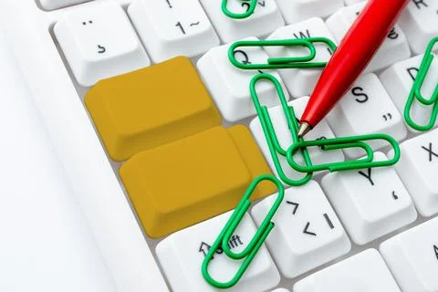 Creating New Typing Game Concept, Abstract Typing Problem Solutions, Internet Stock Photos