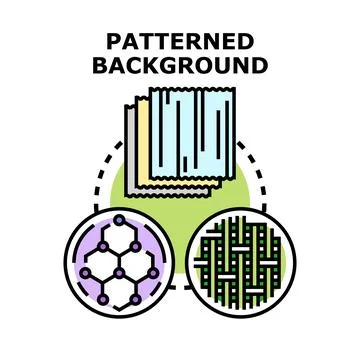 Creating patterned background material design and texture concept Stock Illustration