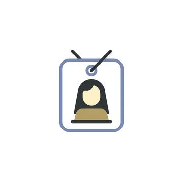 Creating a Professional Card ID Profile for Networking Stock Illustration