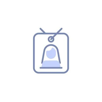 Creating a Professional Card ID Profile for Networking Stock Illustration