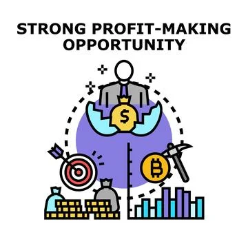 Creating profit making opportunities through business investment Ilustración de archivo