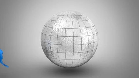 Creating a Rotating Globe Stock Footage 70944326