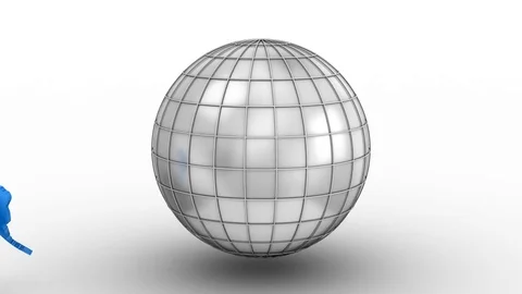 Creating a Rotating Globe Stock Footage 71075206