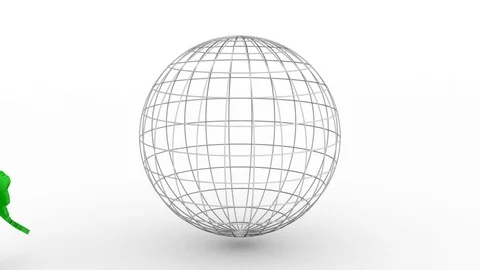 Creating a Rotating Globe Stock Footage 71098245