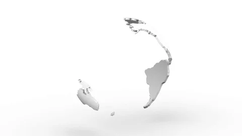 Creating a Rotating Globe Stock Footage 72425671