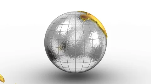 Creating a Rotating Globe Stock Footage 77597712