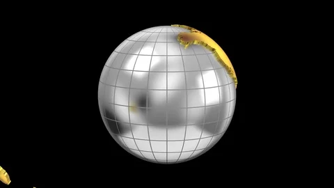 Creating a Rotating Globe Stock Footage 77615741