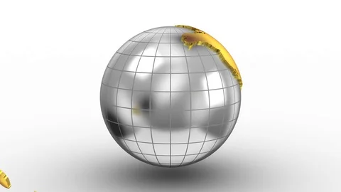 Creating a Rotating Globe Stock Footage 77615766
