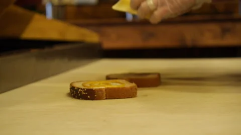Creating a sandwich #2 Stock Footage 48132336
