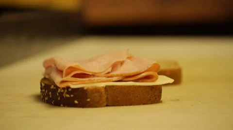 Creating a sandwich #3 動画素材 48132258