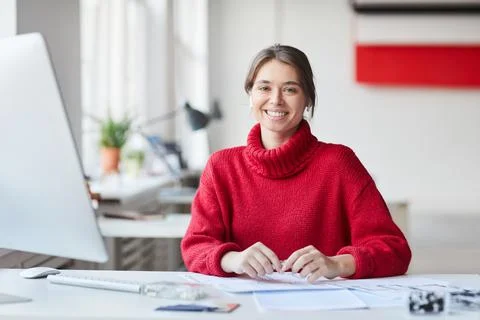 Creating smartphone interface design in office Stock Photos
