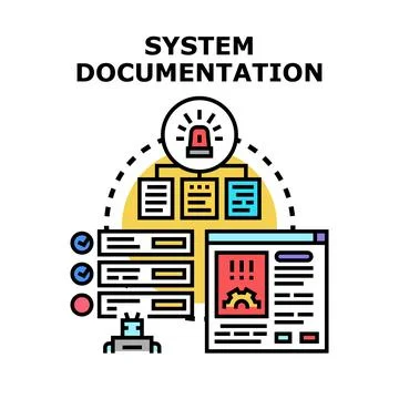 Creating software system documentation and development progress tracking イラスト素材
