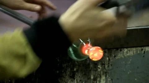 Creating stem of martini glass Stock Footage 12301200