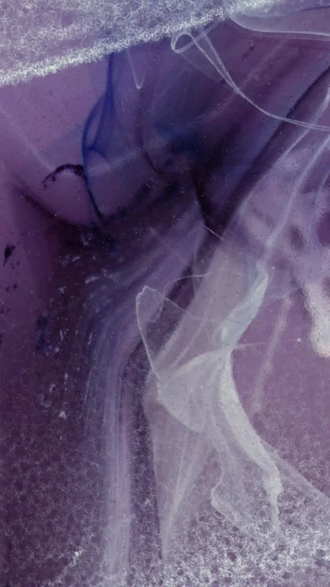 Creating stunning alcohol ink abstract art with vibrant colors and unique Stock Footage 292613348