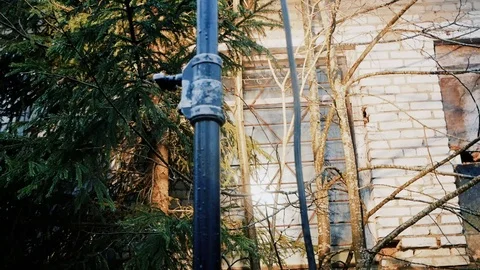 Creating sunlight using artificial lighting Stock Footage 123348040