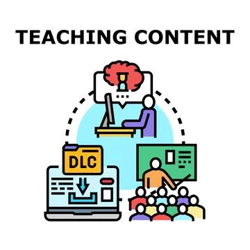 Creating transferring and learning educational digital content Stock Illustration