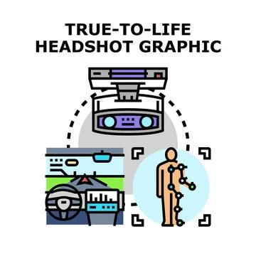 Creating true to life virtual avatar graphic 스톡 일러스트