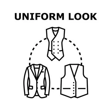 Creating a uniform look for business and formal wear イラスト素材