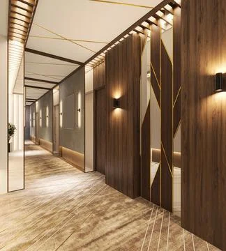 Creating a Unique and Memorable Lobby Experience with Design Details Stock-Illustration