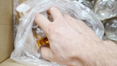 Creating unique aroma diffusers with essential oils and alcohol Stock Footage 304496834
