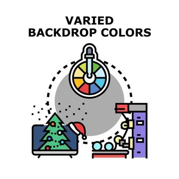 Creating varied backdrop colors for creative projects イラスト素材