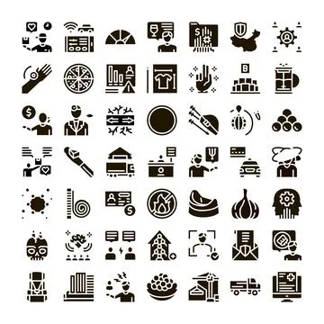Creating visual communication graphics for diverse industry concepts Stock Illustration