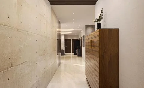 Creating a Warm Welcome Lobby Interior Design Ideas for Hotels Stock-Illustration