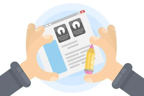 Creating web site. Stock Illustration