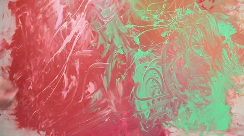 Creation Of Abstract Drawing Splashes Stock-Footage 51838582