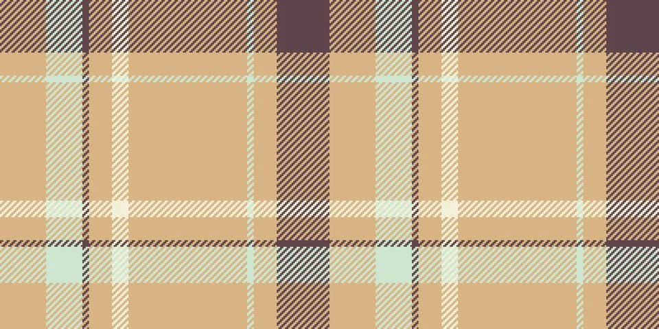 Creation check tartan texture, geometry textile vector background. Top seam.. Stock Illustration