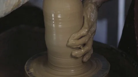 The creation of pottery Video stock 87479490