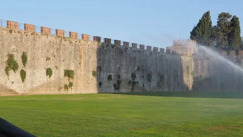 Creation of Rainbow in Slow Motion HD, Science, Near Leaning Tower Of Pisa Stock Footage 82767824