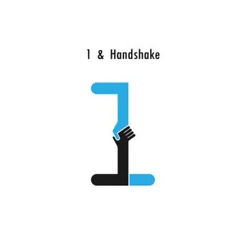 Creative 1- number icon abstract logo design vector template.Business offer,p Stock Illustration