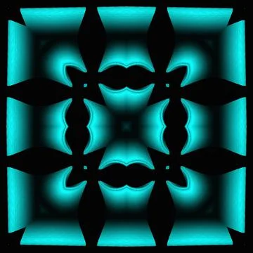 Creative 3d design blue ornate ornamental texture details on black background 스톡 일러스트