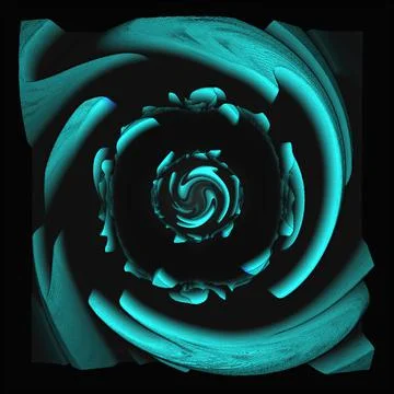 Creative 3d design blue ornate ornamental texture details on black background 스톡 일러스트