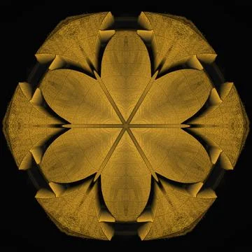 Creative 3d design texture detail inlaid gold decoration on black background 스톡 일러스트