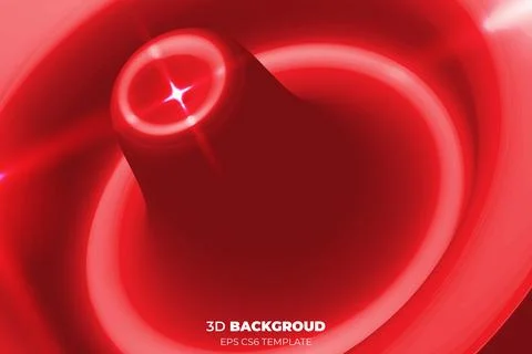 Creative 3d gradient red color background design vector template Stockillustratie