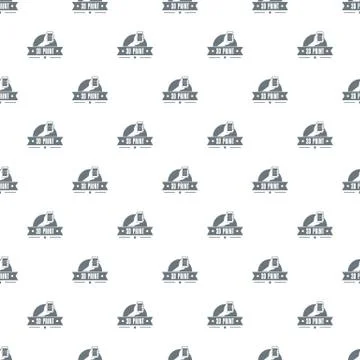 Creative 3d printing pattern vector seamless 스톡 일러스트