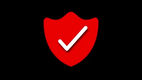 Creative 3D Security Shield Fill Check Mark Animation, 3D Animated Security.. Stock Footage 308088249